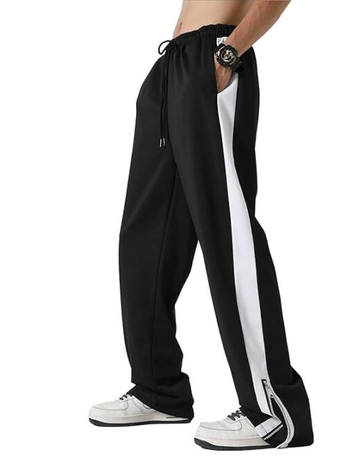 Jump Cuts||Loose Fit Track Pants for Men||Lycra Blend Baggy Pants